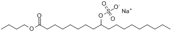 十八烷酸-9-磺酰氧基-1-丁酯钠盐分子式结构图