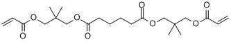 己二酸-双[2,2-二甲基-3-(2-丙烯酰氧基)]丙酯分子式结构图