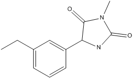 美芬妥英;5-乙基于-3-甲基-5-苯基乙内酰脲;甲妥因分子式结构图