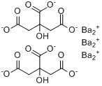 2-羟基-1,2,3-丙三羧酸钡盐;柠檬酸钡;枸橼酸钡分子式结构图