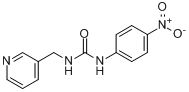 灭鼠威;N-(4-硝基苯基)-N'-(3-吡啶四基)脲;灭鼠优;抗鼠灵分子式结构图