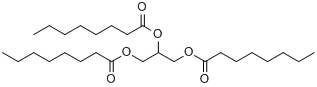 三辛酸甘油酯;甘油三辛酸酯;三辛精分子式结构图
