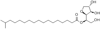 山梨醇单异十八烷酸酯分子式结构图