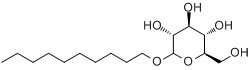 正癸基葡萄糖苷分子式结构图