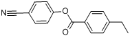 乙基苯甲酸对氰基苯酚酯分子式结构图