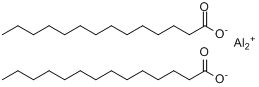 羟基-双(十四酸-O)铝分子式结构图