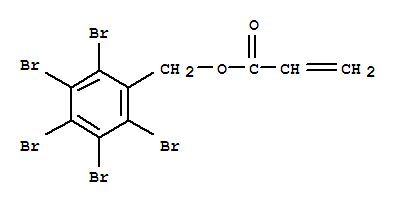 聚丙烯酸五溴苄酯分子式结构图