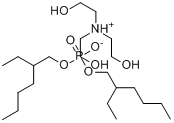 磷酸二(2-乙基己基)酯与三乙醇胺的化合物分子式结构图