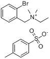 溴苄铵;特兰新;溴苄乙胺;溴苄铵托西酸盐;N-乙基-N-邻溴苄基-N,N-二甲基-对甲苯磺酸铵分子式结构图