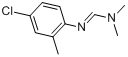 氯苯脒;克死螨;杀螨脒;N'-(4-氯-2-甲基苯基)-N,N-二甲基甲亚氨酰胺;N-(4-氯邻甲苯基)-N,N-二甲基甲脒;N-(4-分子式结构图