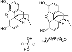 吗啡硫酸盐五水合物分子式结构图