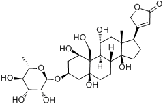 羊角拗质;毒毛旋花苷G分子式结构图