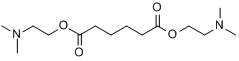 己二酸-双-2-(二甲氨基)乙酯分子式结构图