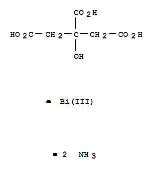 柠檬酸铋铵;枸橼酸铋铵分子式结构图