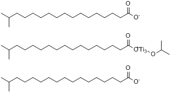 异硬脂酸异丙醇酯钛络合物分子式结构图