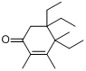 三乙基三甲基-2-环己烯-1-酮分子式结构图