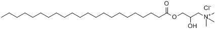 三甲基3-(2-羟基二十烷酰氧)丙铵盐酸盐分子式结构图