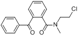 邻苯甲酰基-N-(2-氯乙基)-N-甲基苯甲酰胺;2-苯甲酰基-N-(2-氯乙基)-N-甲基苯甲酰胺分子式结构图