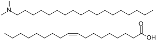 顺式-9-十八碳烯酸与N,N-二甲基十八胺的复合物分子式结构图