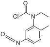 乙基(5-异氰酸-2-甲基苯基)氨基甲酰氯分子式结构图