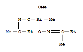 甲基双(2-丁酮肟基)甲氧基硅烷;O,O'-(甲氧基甲基亚甲硅烷基)二-2-丁酮肟分子式结构图
