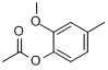 乙酸-2-甲氧基-4-甲基苯酚酯分子式结构图