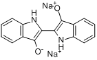 (2,2'-二-1H-吲哚)-3,3'-二醇二钠盐;己还原还原蓝1分子式结构图