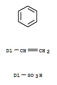 乙烯基苯磺酸的均聚物锂盐分子式结构图