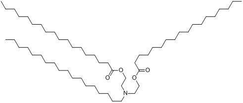 十八酸(十八烷基亚氨基)二-2,1-乙二基酯分子式结构图