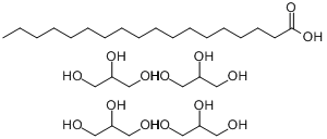 十八烷酸-四甘醇五酯分子式结构图