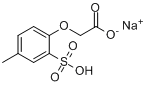 2-羧基甲氧基-5-甲基苯磺酸钠盐分子式结构图
