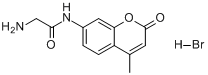 甘氨酸-7-氨基-4-甲基香豆素氢溴酸盐分子式结构图