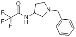 1-苯甲基-3-(三氟乙酰氨基)吡咯烷分子式结构图