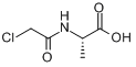 氯乙酰基-DL-丙氨酸分子式结构图