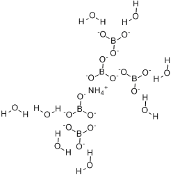 硼酸氢铵四水合物分子式结构图