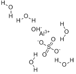 五水合硫酸羟铝分子式结构图