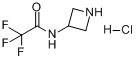 3-三氟乙酰氨基氮杂环丁烷盐酸盐分子式结构图