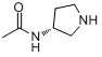 (3S)-(+)-3-乙酰胺基吡咯烷分子式结构图