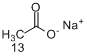 乙酸钠(2-13C)分子式结构图