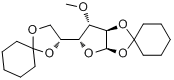 1,2:5,6-二-O-环亚己基-3-O-甲基-α-D-呋喃葡萄糖分子式结构图