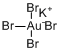 四溴金(III)酸钾二水合物分子式结构图