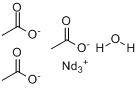 乙酸钕(Ⅲ)水合分子式结构图