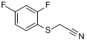 (2,4-二氟苯硫基)乙腈分子式结构图