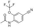 4-氰基-2-(三氟甲氧基)乙酰苯胺分子式结构图