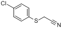 (4-氯苯基硫)乙腈分子式结构图