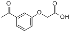 (3-乙酰苯氧基)乙酸分子式结构图