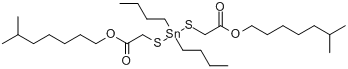 二(异辛基巯基乙酸)二丁基锡分子式结构图