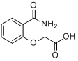 2-氨甲酰基苯氧乙酸分子式结构图