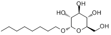 正辛烷基-α-D-吡喃葡萄糖苷分子式结构图