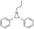 顺-2,3-联苯基-1-丙基氮丙啶分子式结构图